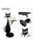 Kedi Mum Tutucu Vintage Candlestick Masaüstü Mum Stand Dekoru Çiftlik Evi Partisi Merkez Dekorasyon Hediyesi (Yurt Dışından) 5