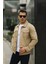 Erkek Slim Fit Denim Kot Ceket Pamuk Düz Desen 4
