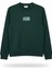 Erkek Minimal Gögüs Baskili Bisiklet Yaka Sweatshirt - New Plas 1