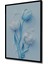 Mavi Beyaz Lale Suluboya Görünümlü Ahşap Dekoratif Tablo Dikdörtgen Tablo 5