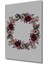 Koyu Bordo Gül Buketi Sulu Boya Görünümlü Ahşap Dekoratif Tablo Dikdörtgen Tablo 3