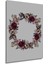 Koyu Bordo Gül Buketi Sulu Boya Görünümlü Ahşap Dekoratif Tablo Dikdörtgen Tablo 4