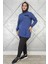 Kadın Düğme ve Cep Görünüm Detaylı Tesettür Tunik 2