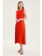 Sıfır Kol Kloş Midi Elbise 1