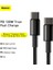 Tungsten Hızlı Şarj Kablosu Type-C To Type-C 100W, 1m, Siyah 3