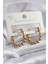 316L Çelik Gold Renk Topçuk Halka Model Kadın Küpe - TJ-BKP8301 1