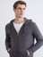 Yeni Sezon Kapüşonlu Uzun Kollu Erkek Fermuarlı Sweatshirt 1