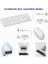 KW200 Kablosuz Türkçe Q Klavye & Mouse Set - Qwerty Türkçe Dizilim Klavye, 1200DPI Optik Fare, Win/mac Uyumlu, Sıvı Dökülmesine Dayanıklı, Tam Boyutlu Türkçe Q Klavye Mouse Seti Beyaz 4