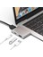 MacBook Pro Air Uyumlu Dual USB C Hub 4K HDMI USB 3.0 Pd Şarj Destekli Alüminyum Ince Hafif Çoklayıcı Adaptör Gri 1