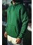 Üç Iplik Penye Kapşonlu Basic Sweatshirt - Haki 3