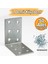 Metal L Demiri 40X60X60 mm Köşebent (50 Adet) Mobilya Dolap Eşya Duvara Sabitleme Bağlantı Aparatı 2