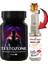 Testozone L-Argininli Epimedyumlu Lepidyumlu Erkeklerin Gücüne Testosteronuna Özel 21LI Formül + Afrodizayn Masaj Yağı 30ML 1