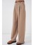Kadın Yüksek Bel Palazzo Pantolon 30051 - Bej 4