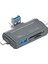 USB Ligtning iphone ile Uyumlu - iPad ile Uyumlu ve Type-C Girişli Kart Okuyucu Multi Otg USB C Adapter Sd Tf Micro Card Reader Micro USB Adapter Lighting Için Dönüştürücü ADS-368 1