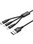 Unıtek Usb-A 3in1 Hızlı Şarj Kablosu 1.2mt 2.4A Mıcro Usb, Type-C, Lıghtnıng (C14049BK) 7