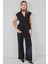 Kadın Yelek Pantolon Kumaş Takım 30050 - Siyah 3