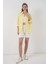 Kadın Oversize Viskon Gömlek 3785 - Sarı 3