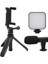 Akıllı Telefon Vlog Kiti Tripod Mini Mikrofonlu Telefon Tutucu - ?78?66E6-9G3078 3
