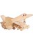 3D Ahşap Uçak Şeklinde Yapboz Puzzle Zihin Geliştirici Ahşağ Öğretici Oyuncak Yapboz 3
