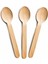 6'lı Mini Bambu Tahta Kaşık Baharat Kaşığı 6lı Ahşap Mini Kaşık Seti 1