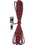 550 4mm 7 Çekirdek Outdoor Bileklik Çadır Kamp Ipi 5 Metre Kırmızı-Siyah Kamuflaj 1