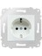 Beyaz Çocuk Korumalı Topraklı Priz Çerçevesiz - Priz ve Anahtar Için Uyumlu Çerçeve 1