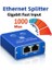 RJ45 Ethernet Çoğaltıcı Splitter, 1 In 2 Out, Gigabit 1000MBPS, 100MT Iletim, Güç Destekli 1