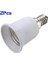 2x E14 Ila E27 LED Ampul Lampa Taban Genişletici Soket Adaptör Dönüştürücü Tutucu (Yurt Dışından) 1