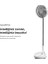 Smart Katlanabilir Vantilatör Doğal Rüzgar Şarj Edilebilir Bataryalı 4 Hız Kademeli Ultra Sessiz Taşınabilir Ayaklı Fan X6103 3