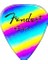 Fender 351 Shape Graphic Picks Heavy Renkli 1 Pena Müzik Aleti İçin Özel Tasarım 1