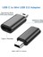 4pcs USB C - Mini USB 2 0 Adaptör Tip C Dişi - Mini USB Mpp Mp3 Çalarlar Için Mini USB Erkek Dönüştürme Adaptör Dash Cam Siyah (Yurt Dışından) 3