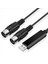 2x USB Mıdı Kablo Dönüştürücüsü USB Arayüzü Pc Dizüstü Bilgisayar Için Mıdı Kordonuna Music Studio 6 5ft (Yurt Dışından) 5