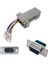 10PCS Db9 Ila RJ45 Modüler Adaptör Db9 Ila RJ45 Dişi Jak Ethernet Adaptörü (Yurt Dışından) 4
