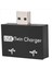 USB 2 0 Erkek Ila Ikiz Kadın Şarj Cihazı Çift 2 Bağlantı Noktası USB Dc 5V Şarj Ayrıştırıcı Hub Adaptör Dönüştürücü Bağlayıcı (Yurt Dışından) 1