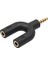 2x U Tip Adaptör Çift 3 5 mm Kulaklık Fişi Ses Kabloları Ayırıcı Mikrofon 2 Arada 1 Döner Konektör Android iPhone Için (Yurt Dışından) 3