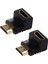 2x HDMI Adaptörü 90 Derece Dik Açı L - Tip (Alt) Siyah (Yurt Dışından) 1