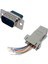 10PCS Db9 Ila RJ45 Modüler Adaptör Db9 Ila RJ45 Dişi Jak Ethernet Adaptörü (Yurt Dışından) 5