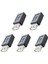 5x Siyah USB 2 0 A Tip A Dişi-Micro-Usb B Dişi Adaptör Fiş Dönüştürücü (Yurt Dışından) 1