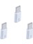 Evrensel USB Tip C 3 1 Erkek-Mikro-Usb 2 0 5 Pin Kadın Veri Adaptörü 3 Adet (Yurt Dışından) 1