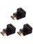 3x HDMI Adaptörü 90 Derece Sağ Açısı L - Tip (Alt) Siyah (Yurt Dışından) 1