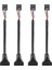 4x Siyah USB 2 0 9 Pin Dişi USB 3 0 20 Pin Erkek Kablo Adaptör Konnektörü (Yurt Dışından) 1