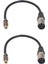 2x Rca Dişi -Xlr Erkek Kablosu Xlr -Rca Dönüştürücü Ses Adaptörü Yama Kablosu Değiştirici -30CM (Yurt Dışından) 1