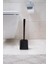 Home Silikon Klozet Wc Tuvalet Fırçası Siyah Kare 2