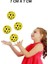 Ball (Yükseğe Zıplayan Top) - 7 cm - Süper Eğlenceli Uzay Topu - Space - Bouncy Ball - Sarı 3