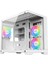 Beyaz 3 Rgb Fanlı Temperli Cam Panel Boş M-Atx Gaming Oyuncu Bilgisayar Kasası 110 mm CPU Soğutucu Desteği 1