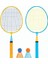 Sports Badminton Raket Seti - Smashminton, Büyük Boy- 2 Oyuncu, Arka Bahçe, Badminton Topu, Gençler ve Çocuklar Için 1