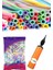 100 Adet Uzun İnce Renkli Makaron Soft Sosis Balon ve 1 Balon Pompası Seti 1