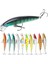 10 Adet 10CM 9gr Rapala Minnow Sahte Olta Yem Seti 10 Farklı Renk Gerçekçi Görünüm Karbon Çelik İğne 1
