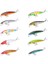 10 Adet 10CM 9gr Rapala Minnow Sahte Olta Yem Seti 10 Farklı Renk Gerçekçi Görünüm Karbon Çelik İğne 4