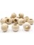 100 Gr (100 Adet) Ahşap Boncuk 15 mm çap x 10 mm Delik Doğal Yuvarlak Ahşap Makrome El İşi Çanta 3